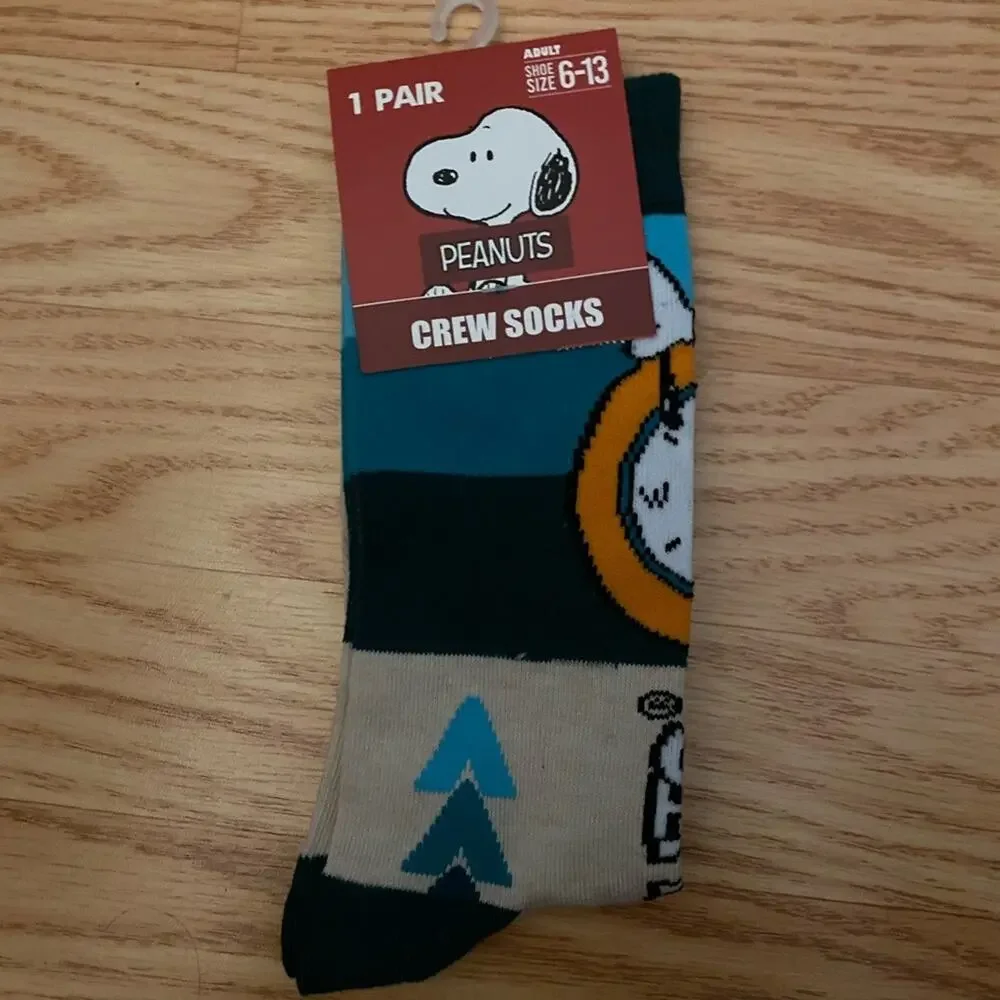 Peanuts Snoppy Time Crew Socks